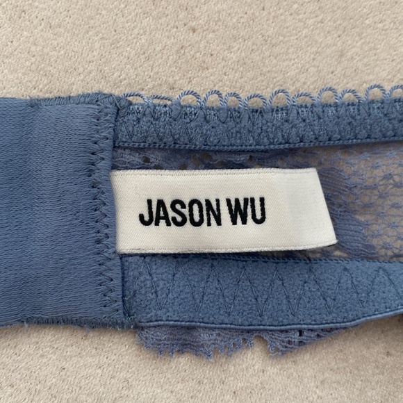 Jason Wu, wireless lace bra, demi shape, size L blue grey - Picture 9 of 9